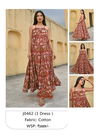 Brown Colour Janasya Long Kurti Catalog 462