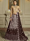 Brown Colour Kaleesha 143 To 143 D Georgette Salwar Suits Catalog 143 D