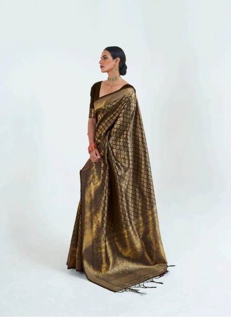 Brown Colour Kumbhi Silk 123004 Colours By Rajtex Wedding Wear Sarees Wholesale Online 123004 G