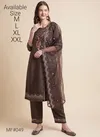Brown Colour Mesmora Occasion Wear Readymade Silk Suits Wholesale Market In Surat With Price MF049