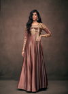 Brown Colour Navya Vol 12 By Vardan Gown Catalog 1202