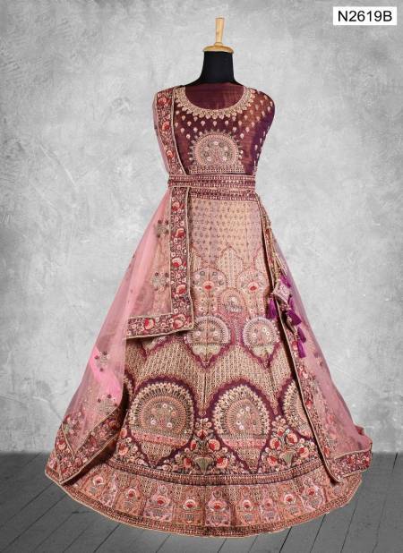Brown Colour Pavitra Rishta By Mahotsav N2540A To N2619B Lehenga Choli Wholesale Online N2619B Catalog