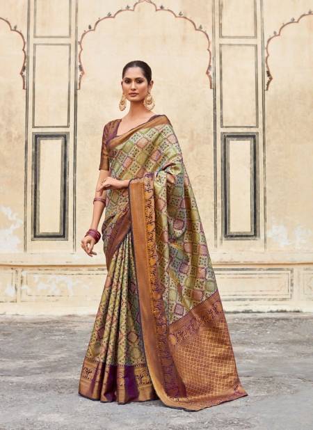 Brown Colour Varnam Silk By Rajpath Occasion Wear Pure Pattu Silk Saree Wholesale In Delhi 280002