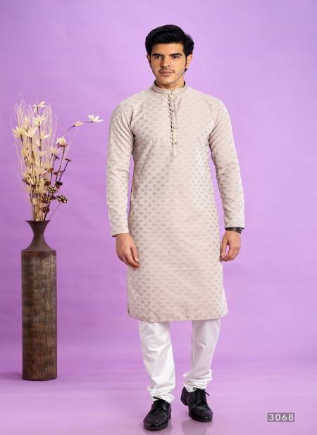 Brown Colour Wedding Mens Wear Pintux Stright Kurta Pajama Wholesale Clothing Suppliers In India 3068