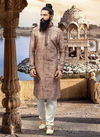 Brown Jacquard Kurta 12923
