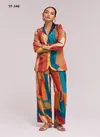 Brown Multi Colour Summer Collection Vol 6 By Arya Crepe Co Ord Set Wholesale Market In Surat TF 346
