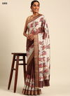 Brown Multi Colour Vantara Vol 8 By Bunawat Cotton Digital Wholesale Saree Suppliers In Mumbai 1003