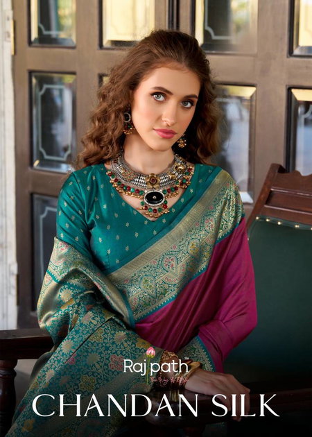Chandan Silk By Rajpath Silk Soft Silk Fancy Saree Wholesalers In Delhi