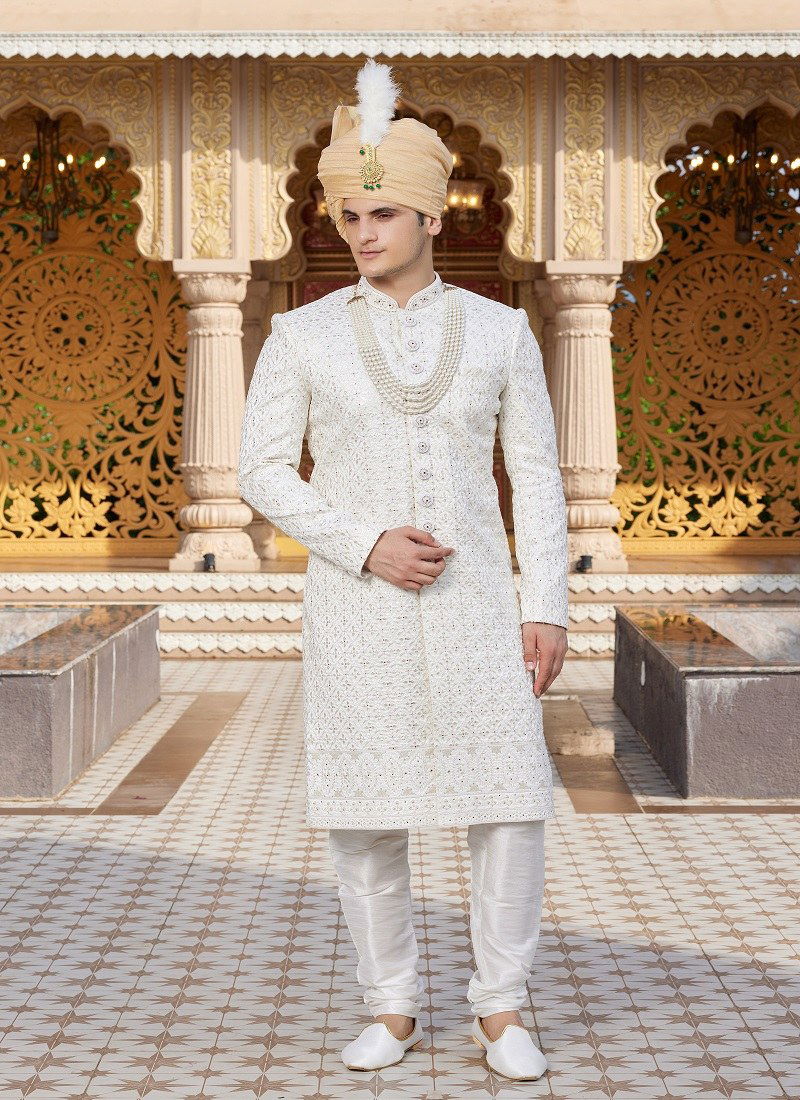 Chiku Colour 1660 Function Wear Mens Sherwani Surat Orders In India 3302