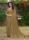 Chiku Subhash Saree Shringar Chiffon Zari Foral Work Printed Designer Heavy Saree 65005
