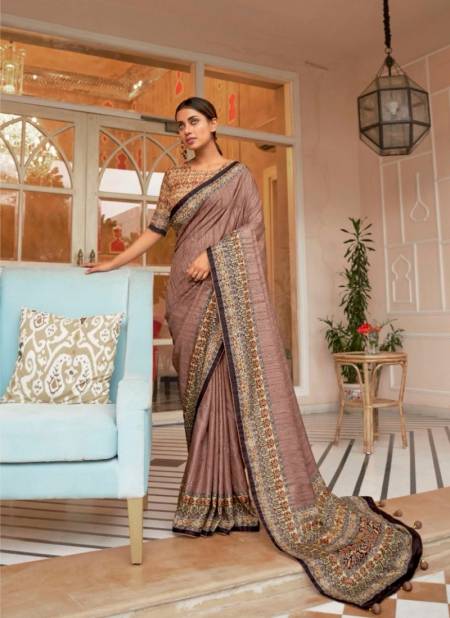 Chocolate Colour Paathsala By Rewaa Khadi Silk Saree Wholesale Price In Surat R209