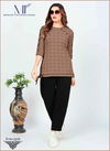 Coffee Brown Colour Gattu Vol 1 By Moksh Cotton Short Ladies Top Catalog 3316