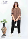 Coffee Brown Colour Gattu Vol 2 By Moksh Cotton Short Top Western Catalog 3326