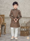 Coffee Colour Kids Vol 5 Boys Wear Kurta Pajama And Indo Western Catalog K 765