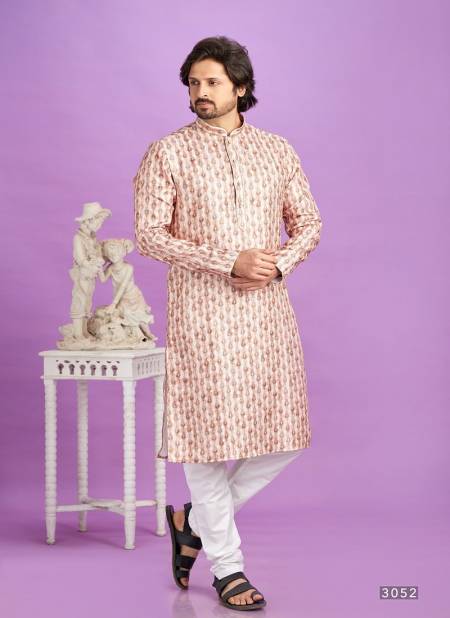 Coffee Colour Occasion Mens Wear Pintux Stright Kurta Pajama Wholesale Exporters In India 3052