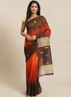 Coffee Pinted Bhagalpuri Saree 58