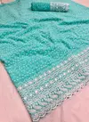Green Redoance Cotton Meenakari Work Designer Casual Wear Saree RZ 004