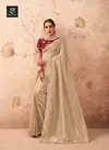 Cream Colour Charvi Vol 3 By Shashvat Fancy Embroidery Saree Wholesale In India CV308