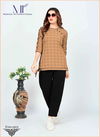 Cream Colour Gattu Vol 1 By Moksh Cotton Short Ladies Top Catalog 3313