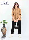 Cream Colour Gattu Vol 2 By Moksh Cotton Short Top Western Catalog 3323