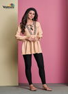 Cream Colour Ira Vol 2 By Vardan Rayon Ladies Top Western Catalog 2028