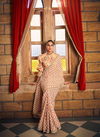 Cream Colour Nayika By Vouch Georgette Fancy Readymade Saree Surat Wholesale Market 1001