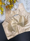 Rk Blouse Cream Colour New Plain Designer Simar Silk Party Wear Blouse Catalog G