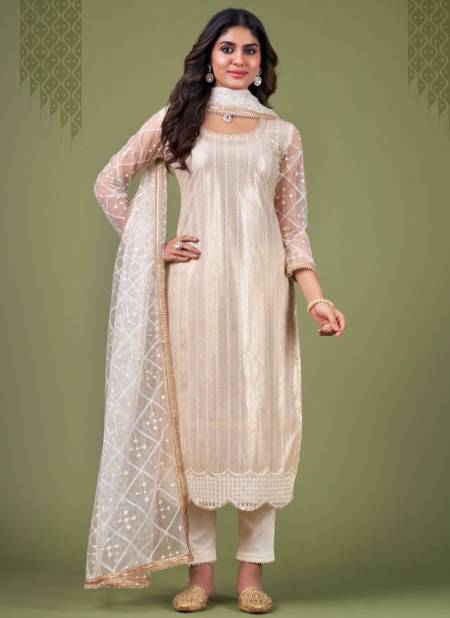 Cream Colour Zehra Vol 4 Narayani Fashion Wholesale Designer Salwar Suits Catalog 235