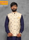 Cream Jute with Jacquard Modi Jacket 13014