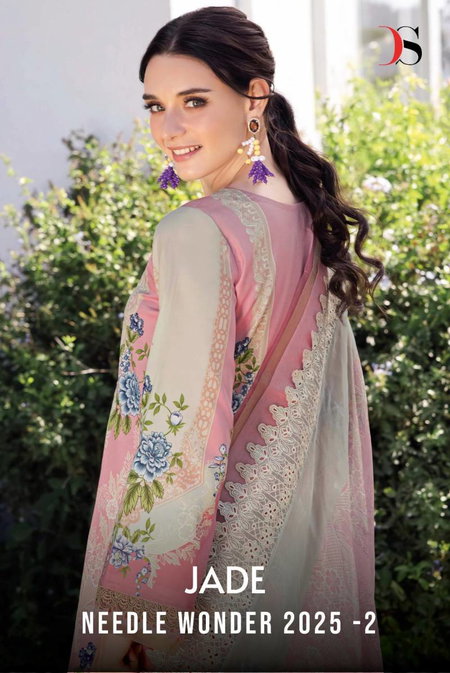 Jade Needle Wonder 2025 Vol 2 By Deepsy Cotton Dupatta Pakistani Suits Wholesale Suppliers In India