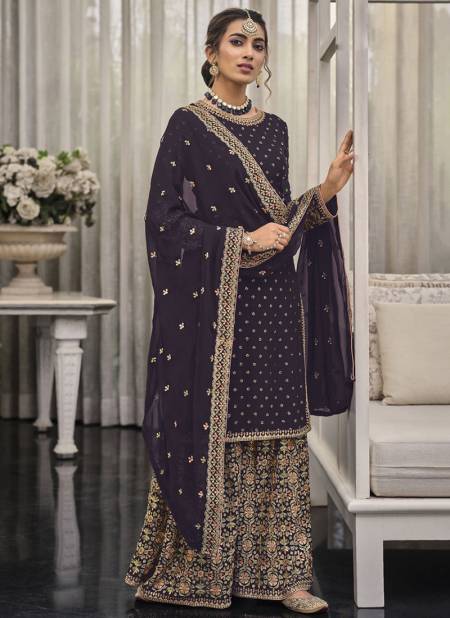Dark Blue Colour Shagun By Anbazaar Wedding Wear Salwar Suits Catalog 1448 C