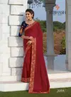 Dark Gazari Subhash Spash vol4 Embroidery Work Designer Heavy Partwear Saree with Satin Printed Blouse 32514