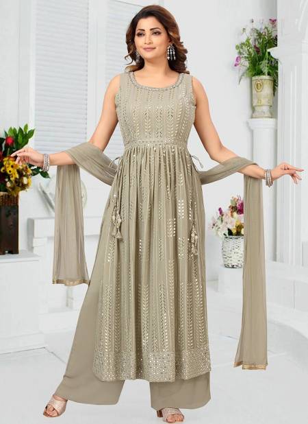 Dark Gray Colour Innayat Exclusive Wholesale Wedding Wear Salwar Suit Catalog 825 B