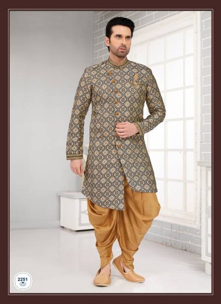 Dark Grey Colour Designer Party Wear Indo Western Suppliers In India 2251