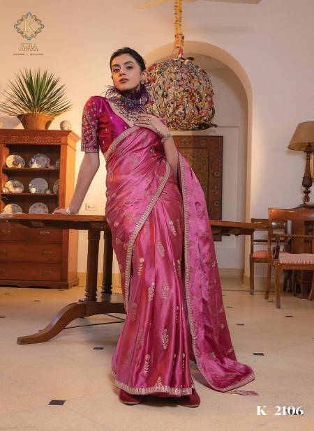 Dark Magenta Colour Kamaya Vol 2 By Kira Wedding Wear Sarees Wholesale Suppliers In India K-2106