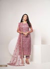 Dark Onion Pink Colour Zehra Vol 6 By Narayani Fashion Butterfly Net Salwar Kameez Dress Material Catalog 243