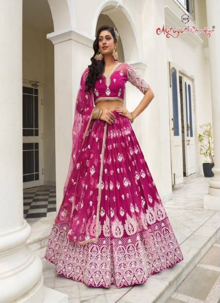 Dark Pink Colour Kelaya Vol 7 By Narayani Fashion Party Butterfly Net Wear Lehenga Choli Exporters In India 2134