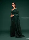 Deep Green Colour Zeel The Starlit Sarees Georgette Party Wear Saree Wholesale Online 1008