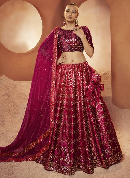 Deep Pink Colour Bridesmaid Vol 29 Function Wear Wholesale Designer Lehenga Choli 2282
