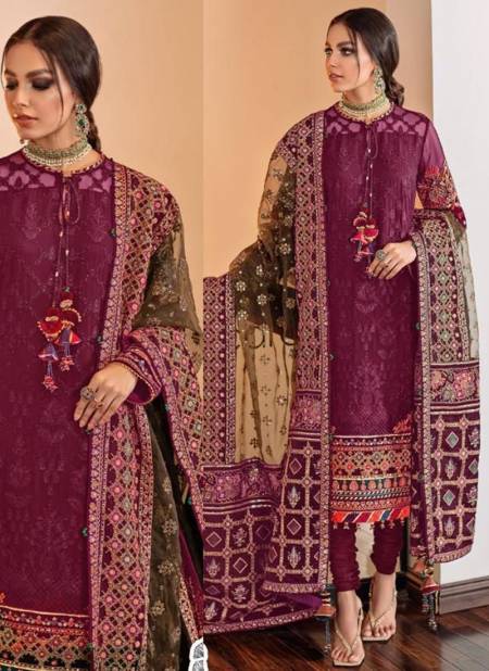 Deep Pink Colour Chantelle Vol 3 Wholesale Pakistani Salwar Suits Catalog 10026 C