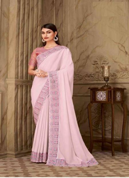 Deep Pink Colour Galaxy By TFH Party Wear Saree Catalog 6304