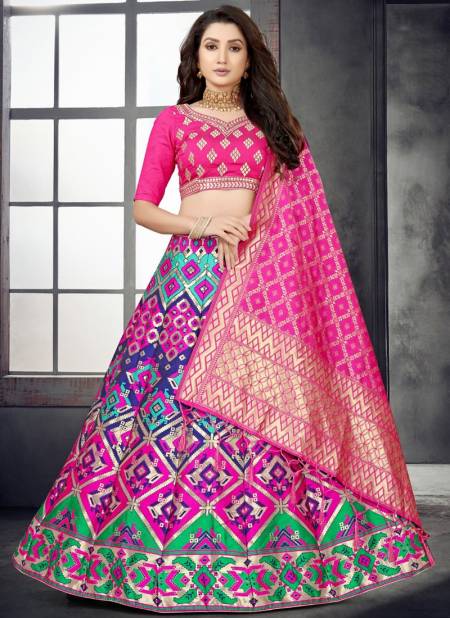 Deep Pink Colour Rama Fashion Wholesale Designer Lehenga Choli Catalog 11065