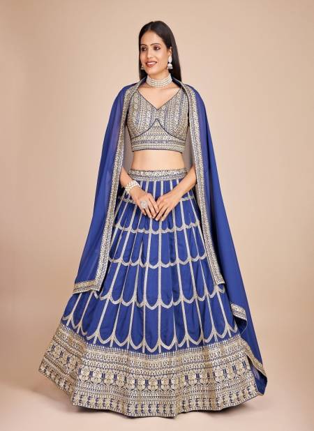 Designer Fox Georgette Wedding Lehenga Choli Wholesale Price In Surat DZ 2224 Light Blue