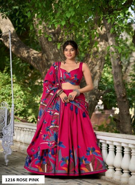 Devasree By LNB Floral Print Lehenga Choli Orders In India 1216 Rose Pink