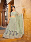Dusty Green Colour Madhurya Color Edition By Mrudangi Party Wear Lehenga Choli Catalog 1043
