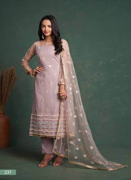 Dusty Onion Colour Zehra Vol 5 By Nrayani Fashion Wedding Wear Salwar Suit Catalog 237