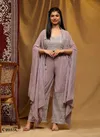Dusty Pink Colour Amoha C2055 A To C Georgette Readymade Suits Wholesale In India C2055 C