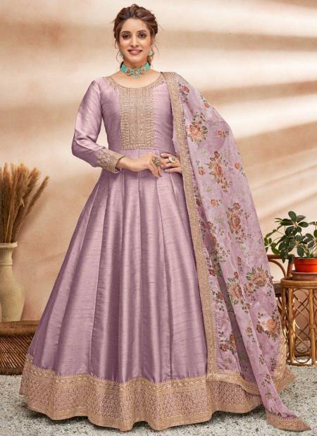 Dusty Purple Colour Aanaya Vol 148 Wholesale Designer Anarkali Suit Catalog 4804