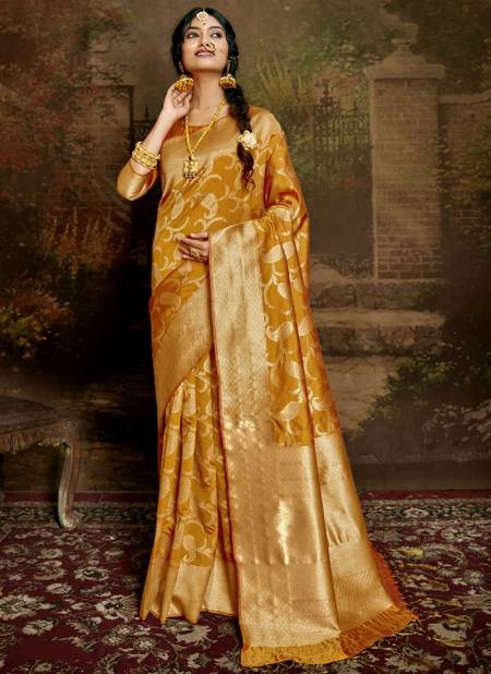 Dusty Yellow Colour All Time Hit Vol 2 Festive Wear Wholesale Silk Sarees Catalog 11002 A