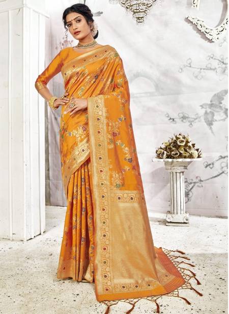 Dusty Yellow Colour All Time Hit Vol 3 Function Wear Wholesale Silk Sarees Catalog 11011 A